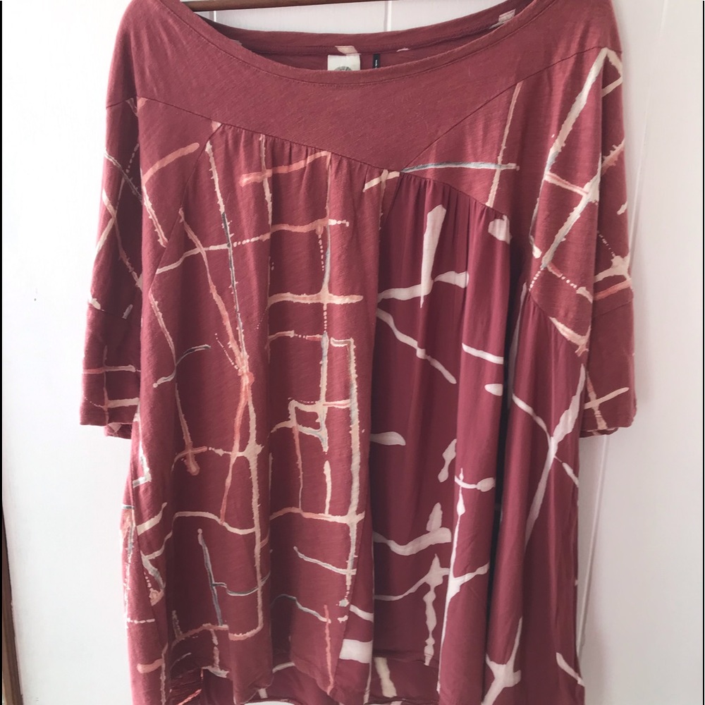 Anthropologie Akemi & Kim Mixed media top, XL